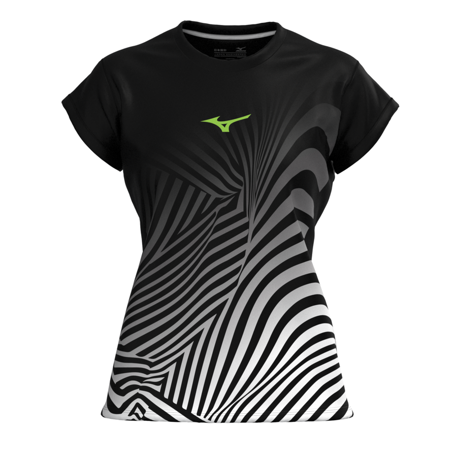 Sohei Sub Tee Amsterdam Marathon 2024 Black Women s Sports T Shirts Mizuno Portugal